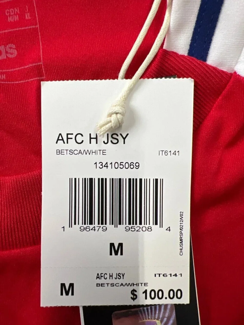 ADIDAS Arsenal 24/25 Home Jersey Men's Size M Betsca/White IT6141 NWT $100